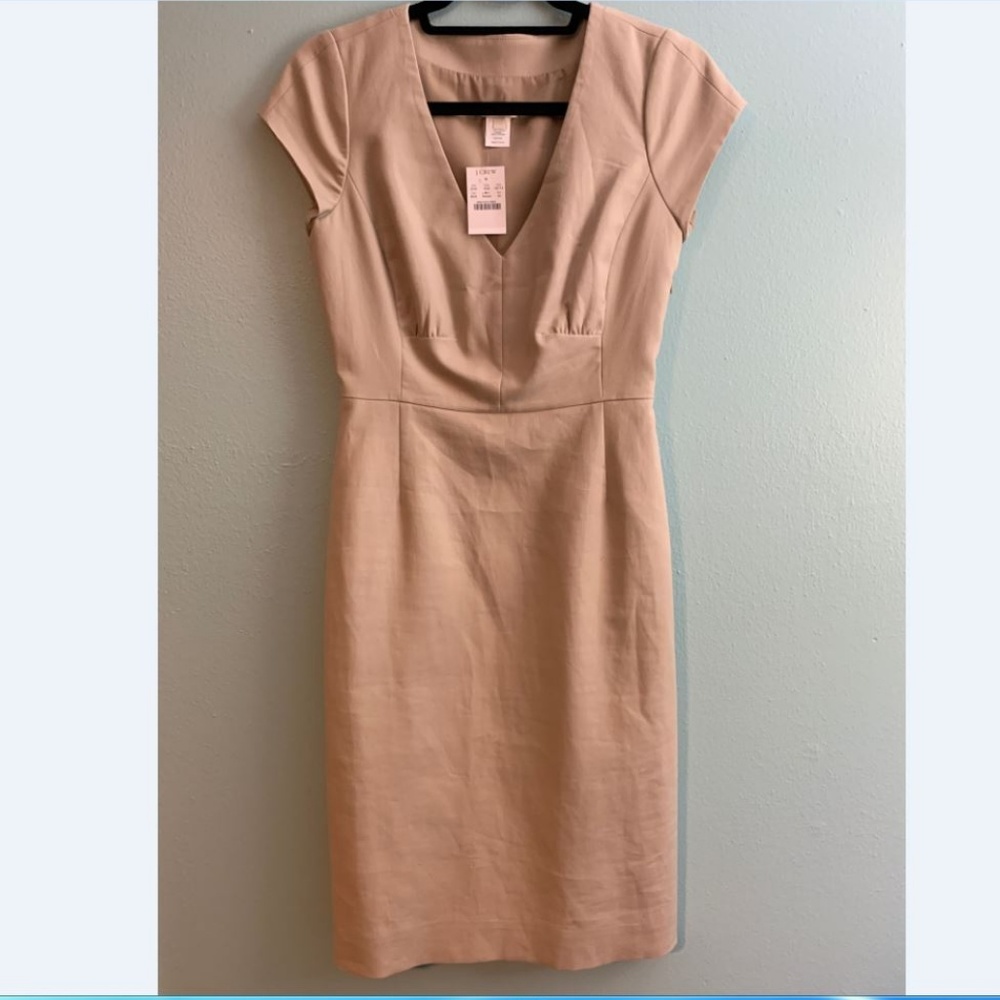 J. Crew Workday Dress in Beige Size 00
